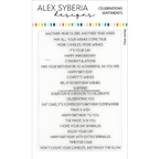 Alex Syberia Designs Celebrations Sentiments Clear Stamp Set asd-sta-116
