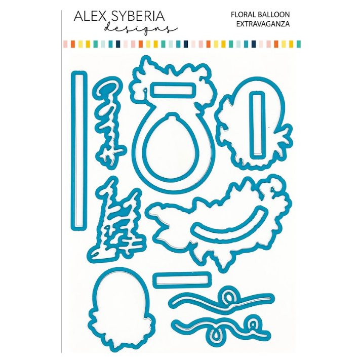 Alex Syberia Designs Floral Balloon Extravaganza Die Set asd-cd-102