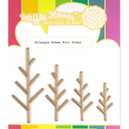 Waffle Flower Triangle Trees Hot Foil Plate 421433
