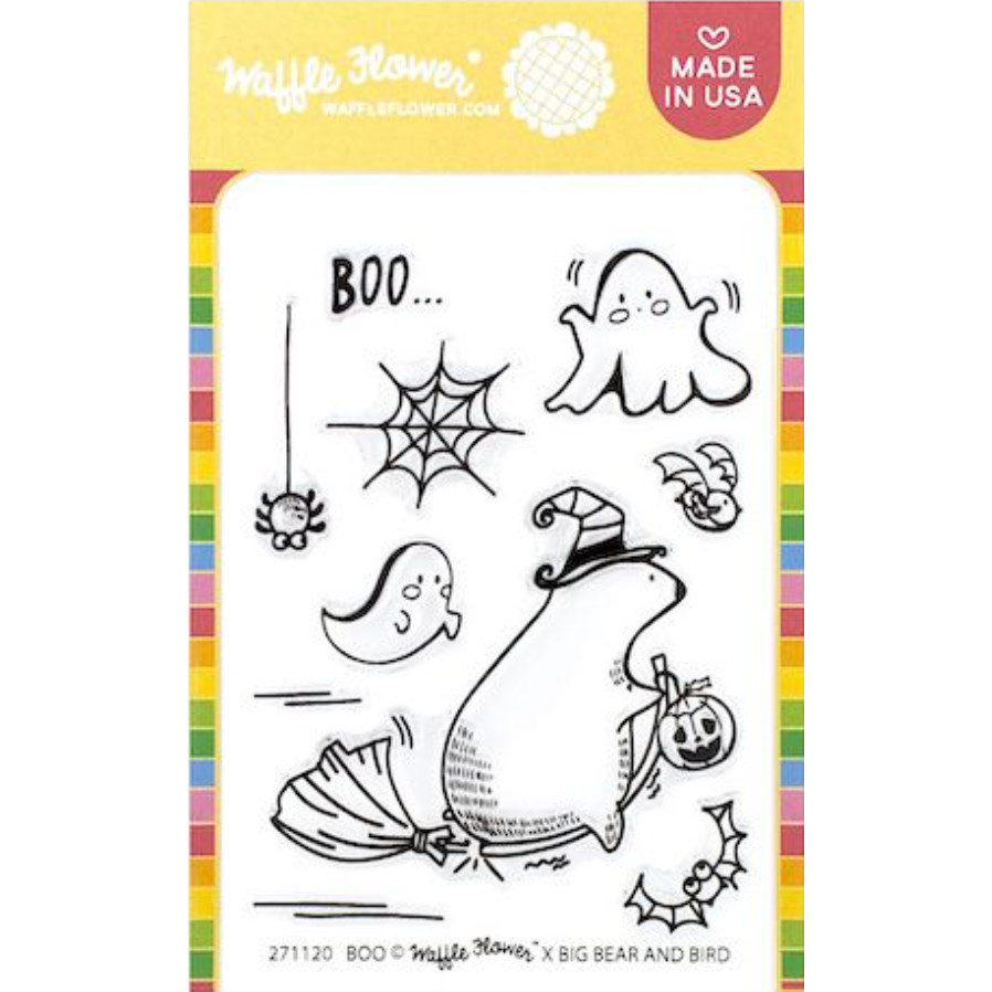 Waffle Flower Boo Clear Stamps 271120
