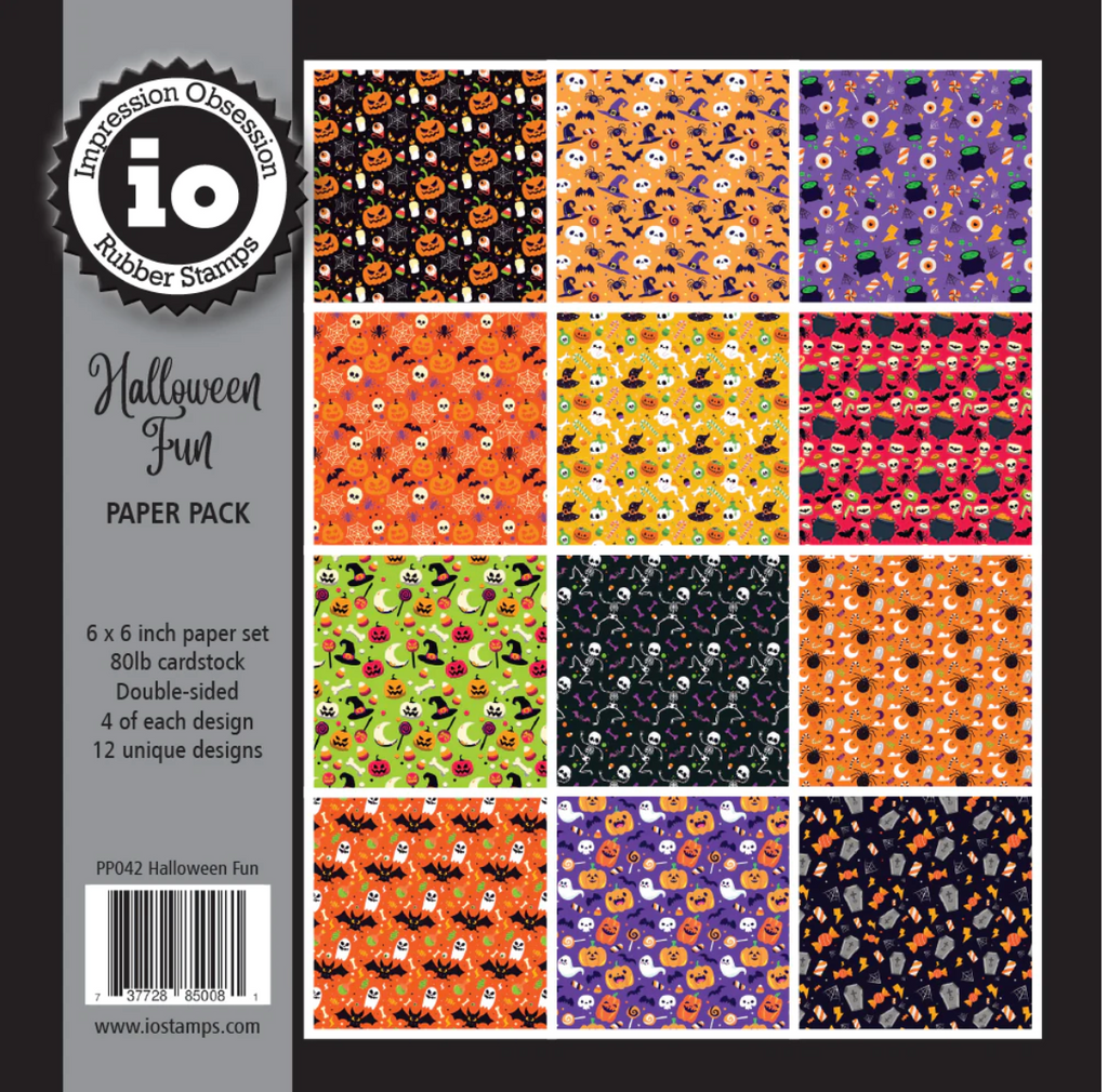 Impression Obsession Halloween Fun 6x6 inch Paper Pad pp042