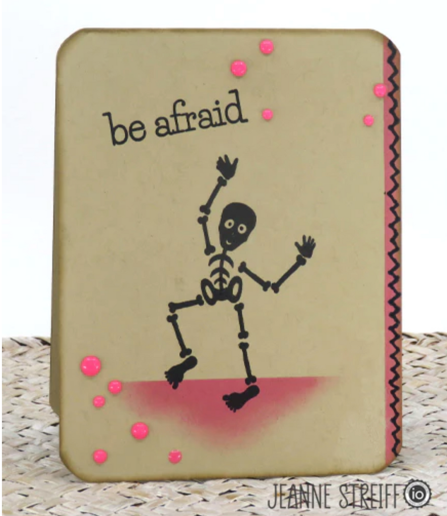 Impression Obsession Clear Stamps Monster Sayings cl1227 be afraid