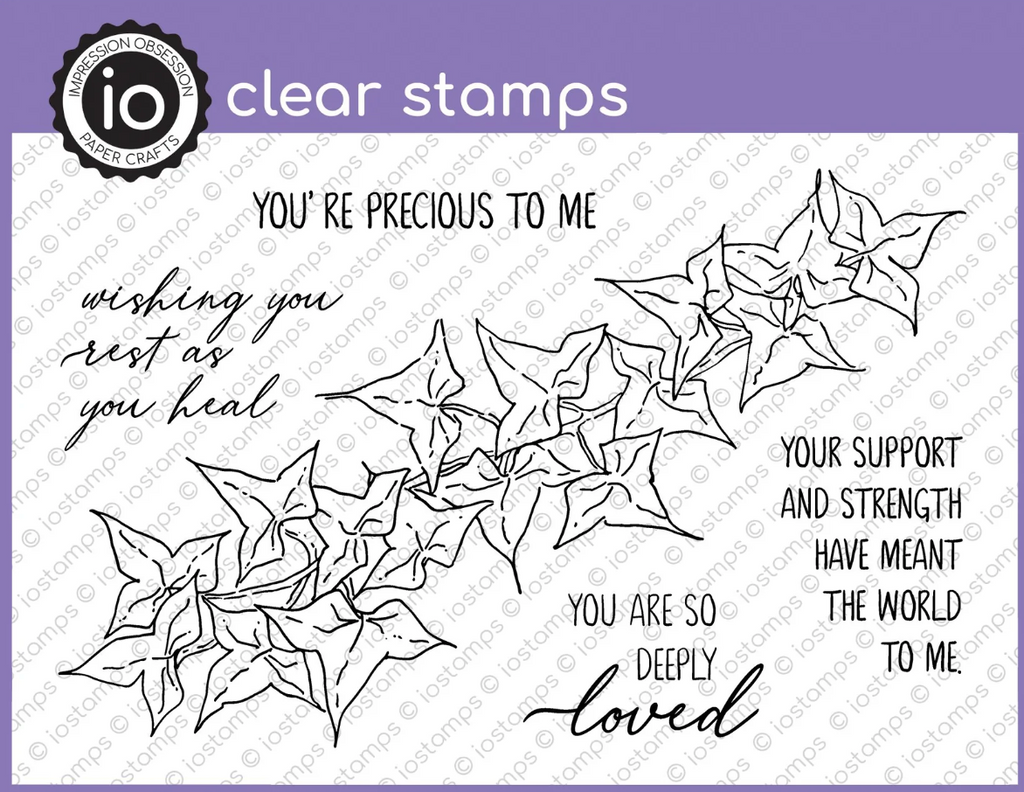 Impression Obsession Clear Stamps Ivy Comfort cl1253