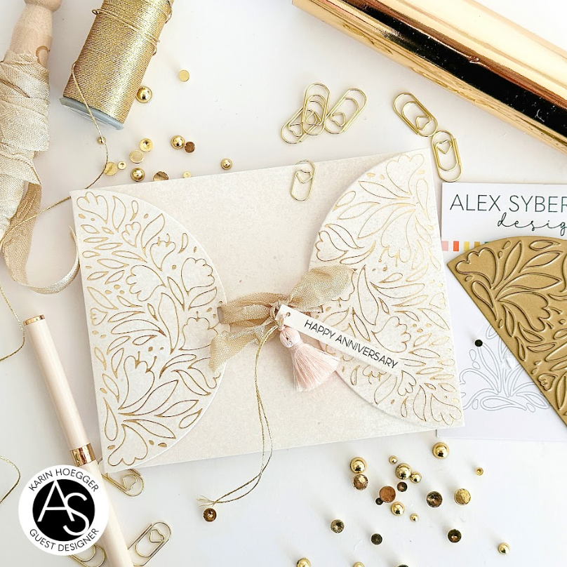 Alex Syberia Designs Timeless Blooms Celebration Hot Foil Plate asd-hf-106 Anniversary 