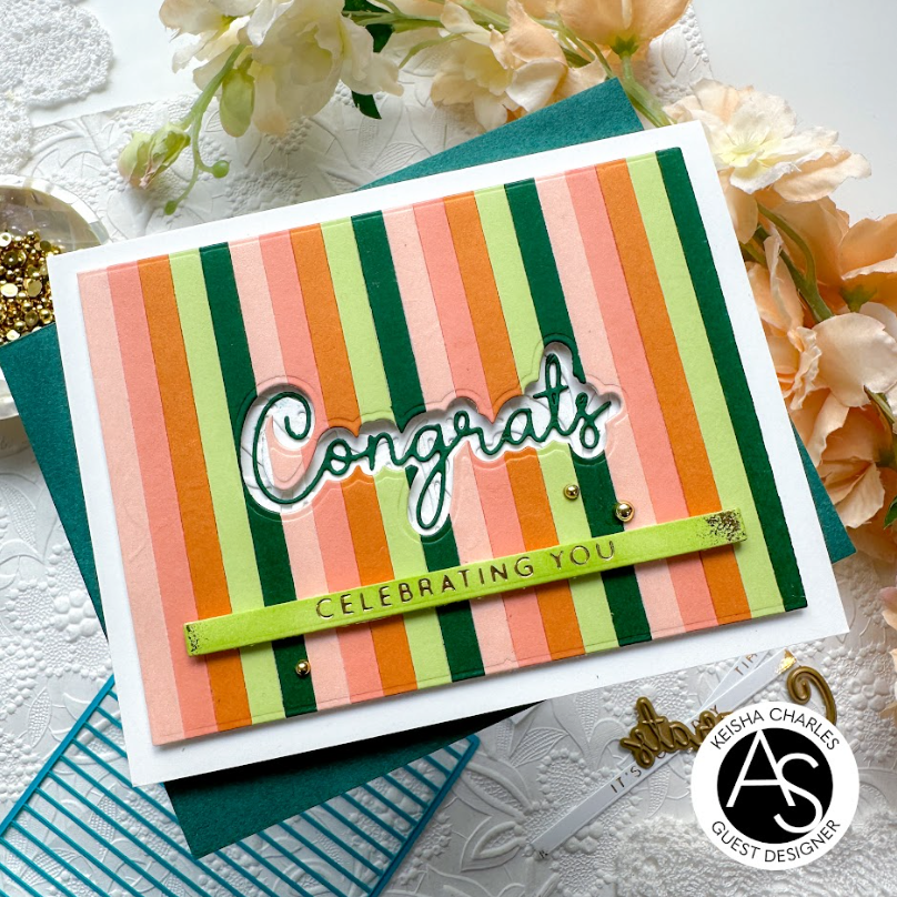 Alex Syberia Designs Thin Stripes Cover Die asd-d-115 Celebrating