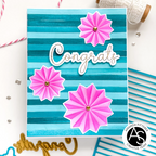 Alex Syberia Designs Congrats and Hooray Hot Foil Plate Set asd-hf-119 pinwheel