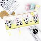 Alex Syberia Designs Cheerful Panda Moments Clear Stamp Set asd-sta-114 birthday