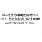 Riley And Company Funny Bones I Choked on a Carrot Cling Rubber Stamp rwd-1173