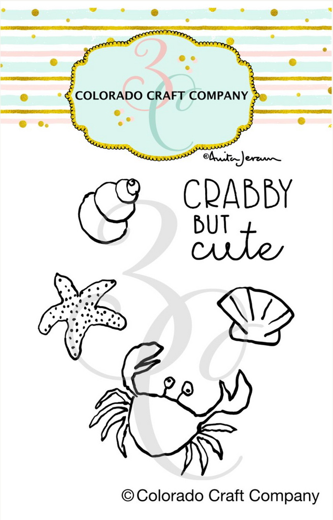 Colorado Craft Company Anita Jeram Crabby Clear Stamps aj860