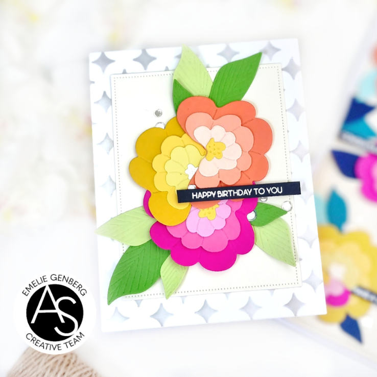 Alex Syberia Designs Celebrations Sentiments Hot Foil Plate asd-hf-117 birthday