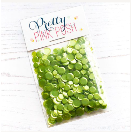 Pretty Pink Posh Mossy Green Confetti Mix