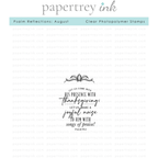 Papertrey Ink Psalm Reflections August Clear Stamps 1532