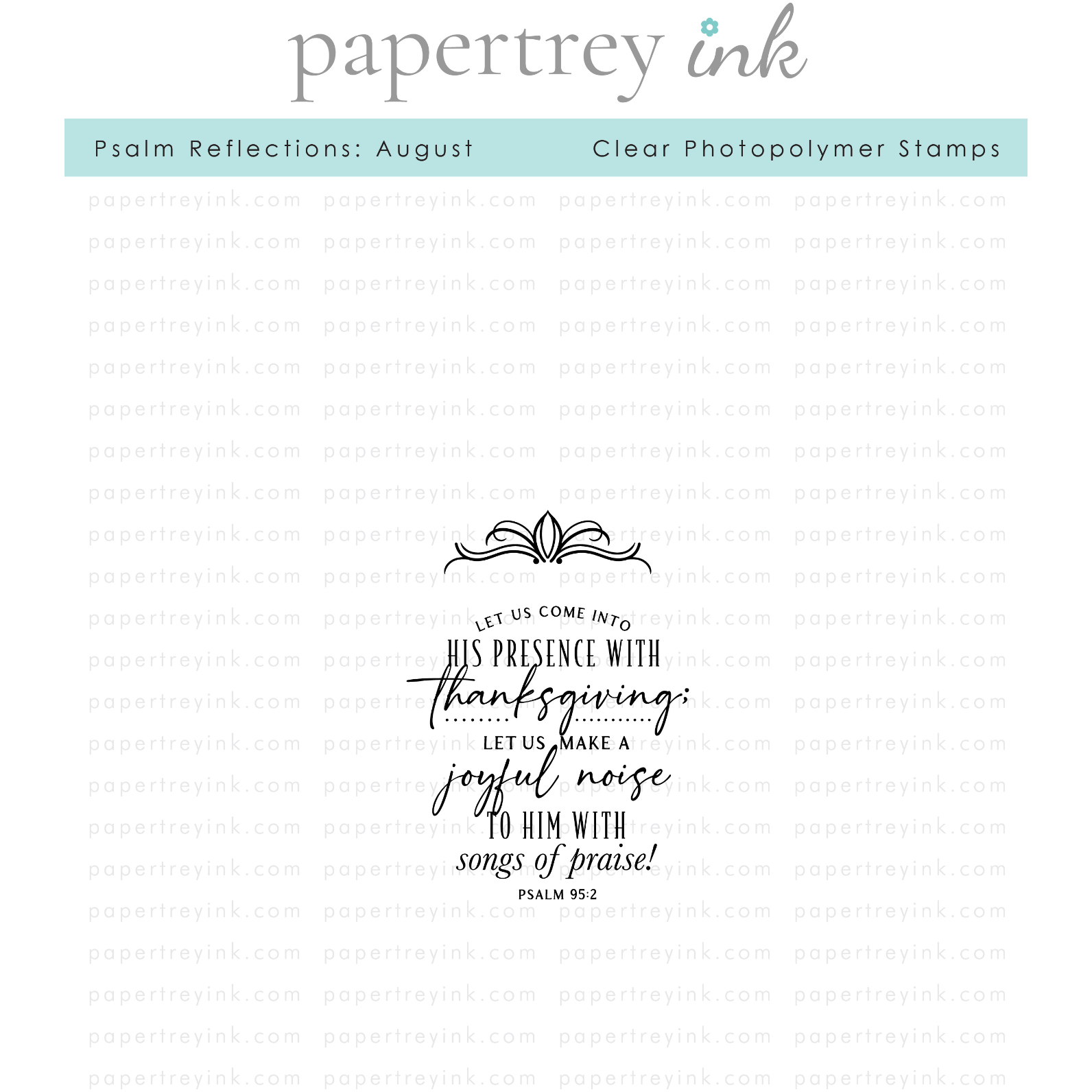 Papertrey Ink Psalm Reflections August Clear Stamps 1532