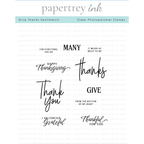 Papertrey Ink Give Thanks Sentiments Clear Stamps 1529
