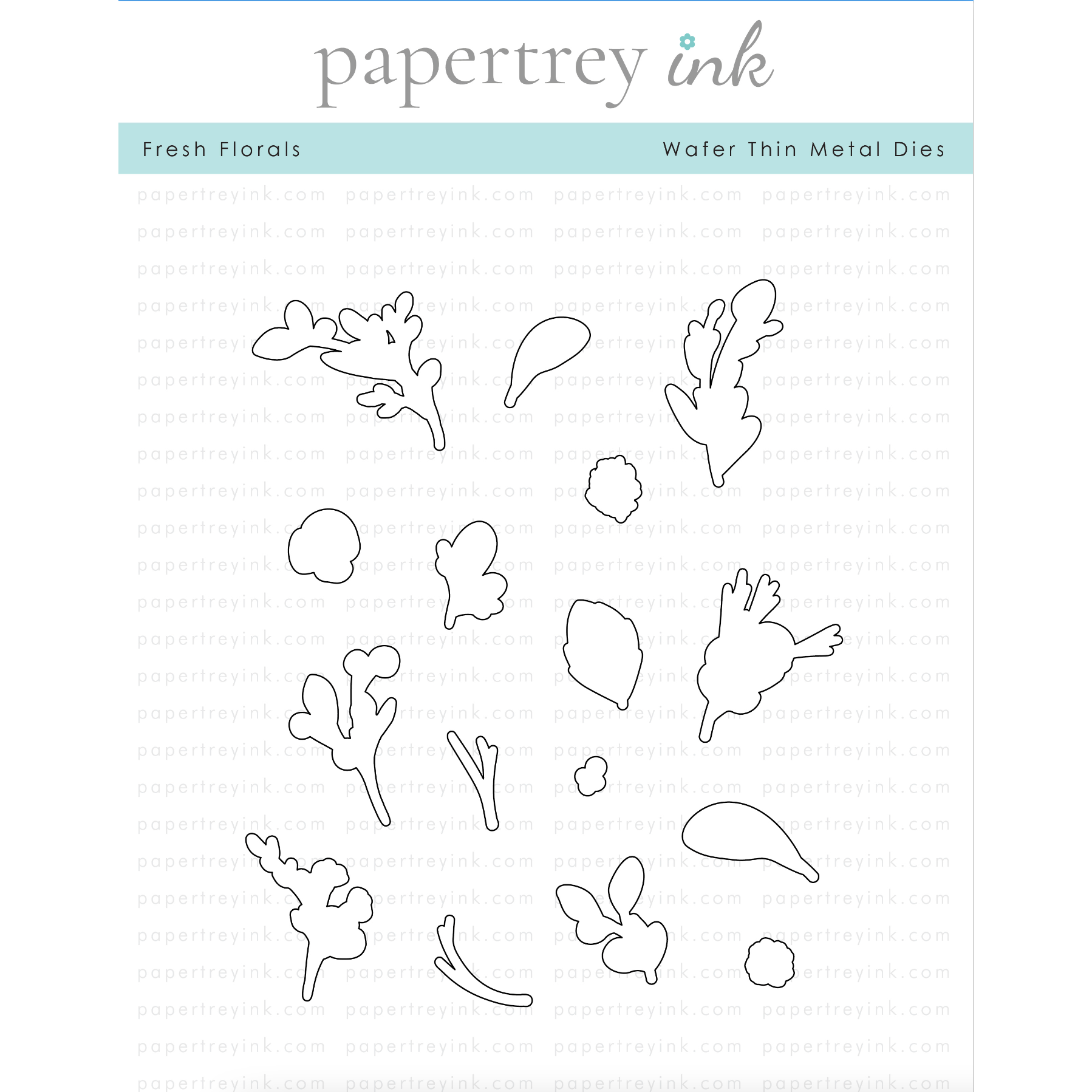 Papertrey Ink Fresh Florals Dies pti-0672