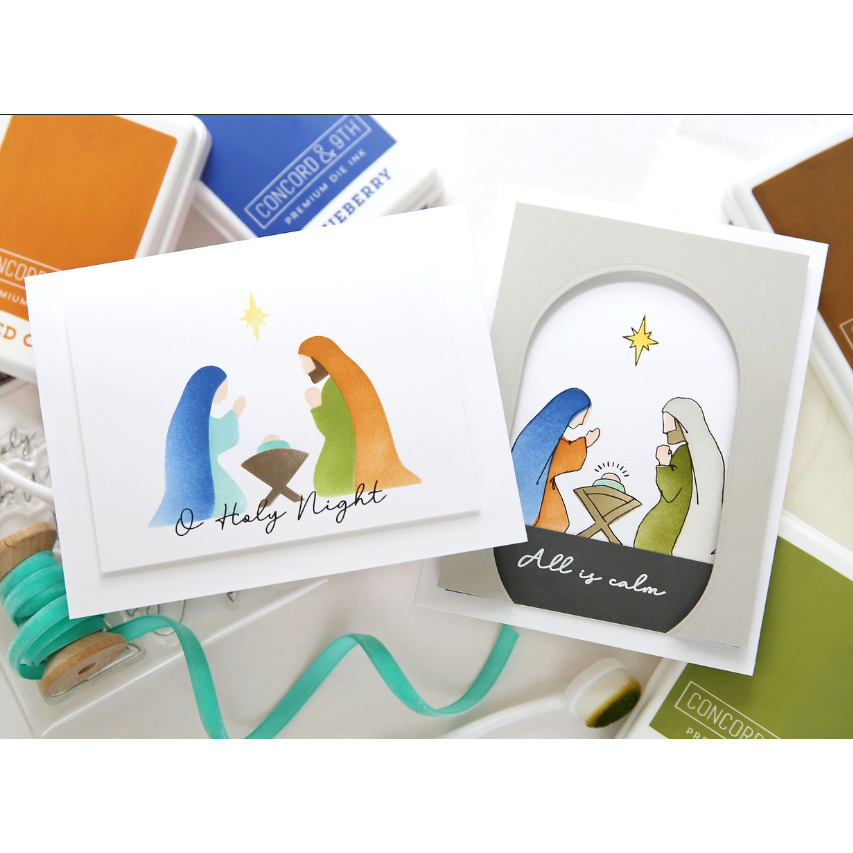 Concord & 9th All Is Calm Stencil Set 11880 Holy Night | color-code:ALT01