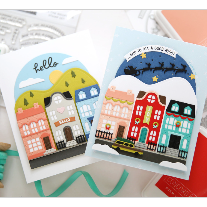 Concord & 9th Over the Rooftops Die Set 11892 hello | color-code:ALT01