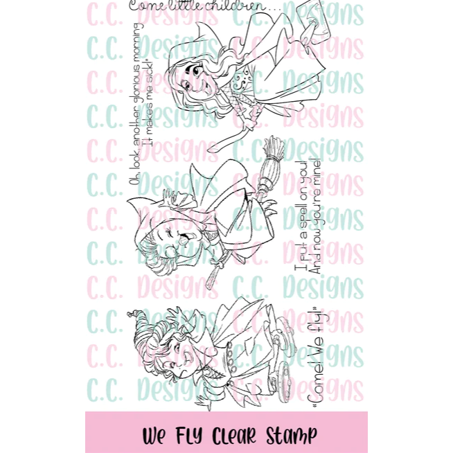 C.C. Designs We Fly Clear Stamp Set ccd-0341