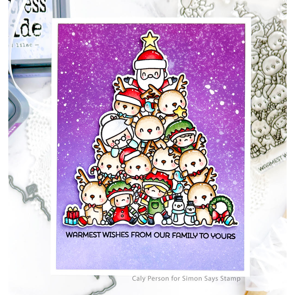 Mama Elephant Clear Stamps Oh Merry Tree warmest wishes | color-code:ALT02