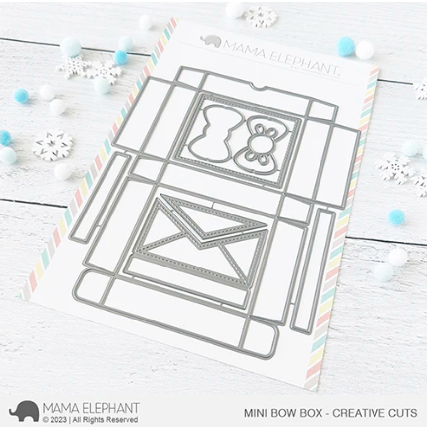 Mama Elephant Mini Bow Box Creative Cuts Steel Die