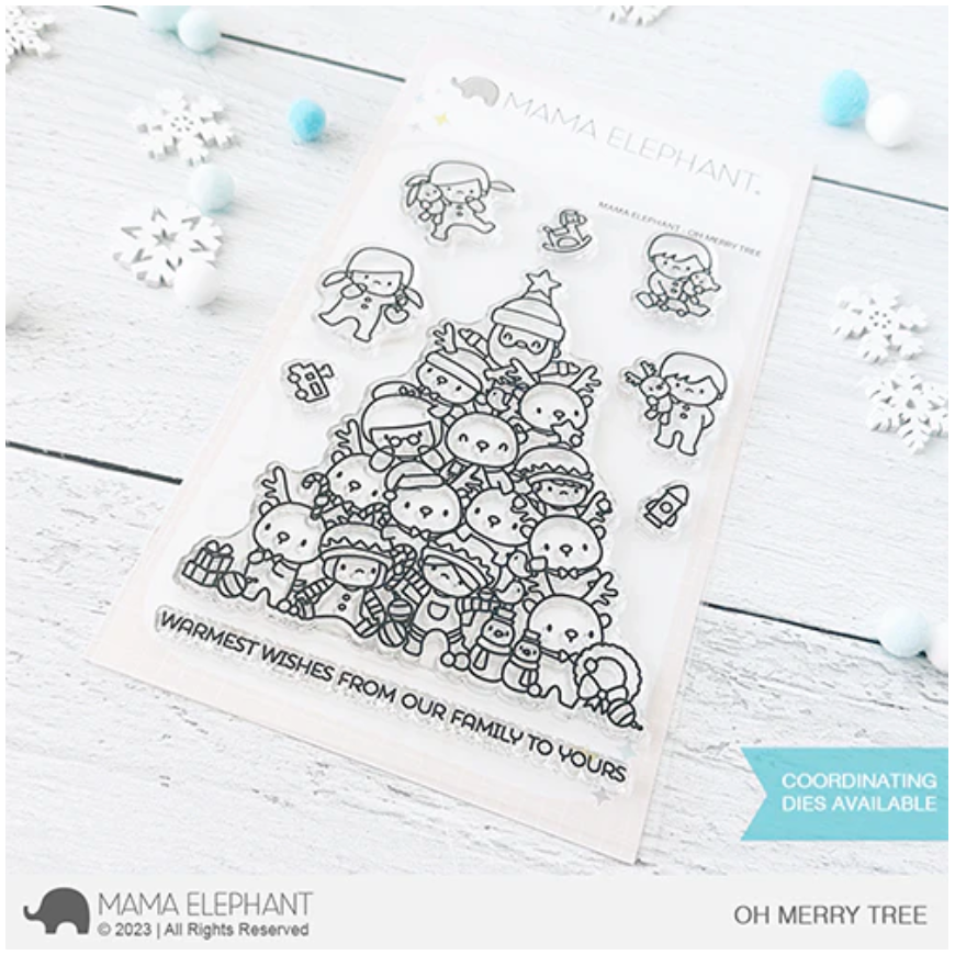 Mama Elephant Oh Merry Tree Clear Stamps*