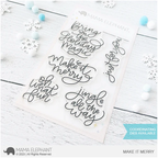 Mama Elephant Clear Stamps Make It Merry