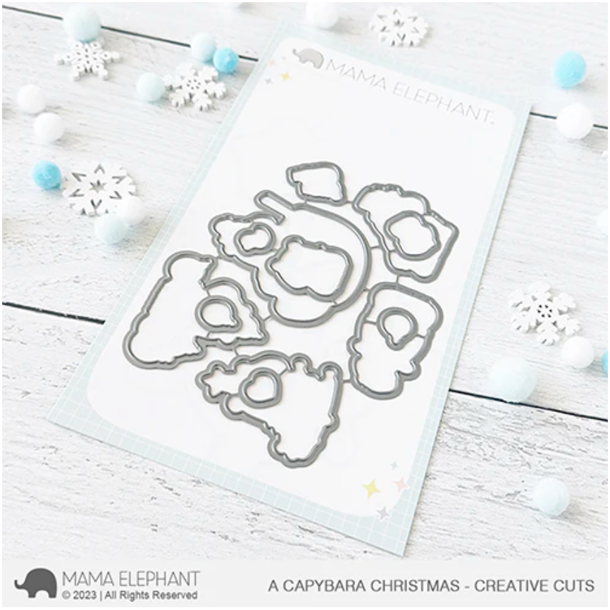 Mama Elephant A Capybara Christmas Creative Cuts Steel Die
