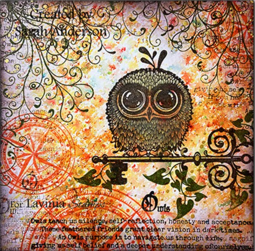 Lavinia Stamps Wise Owl Clear Stamps lav817 cute owl