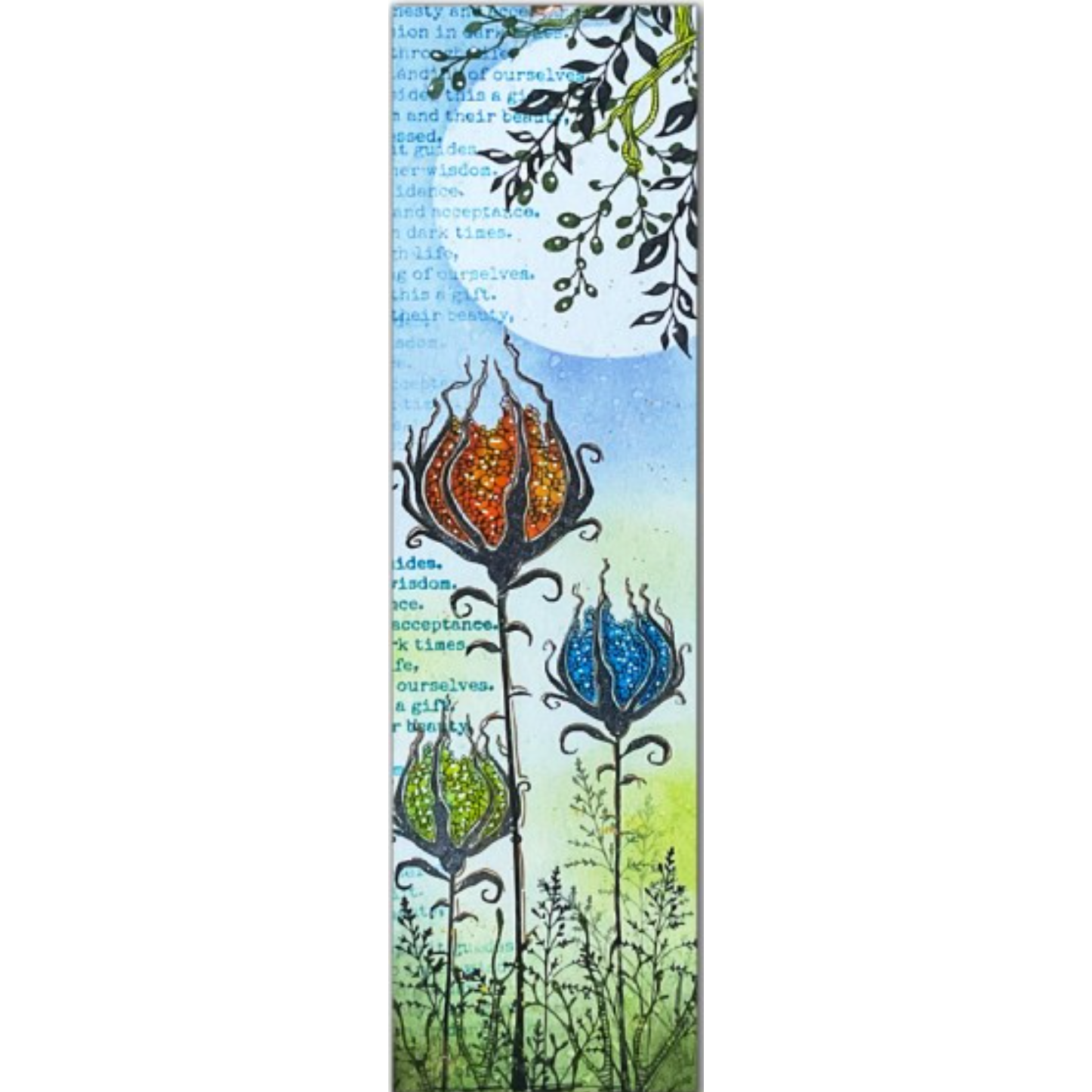 Lavinia Stamps Wise Owl Clear Stamps lav817 flower pods