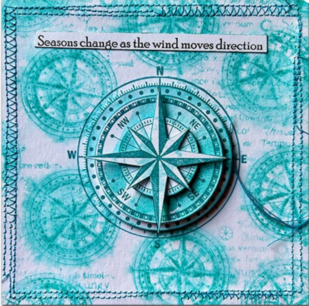 Lavinia Stamps Compass Large Clear Stamp lav809 compass