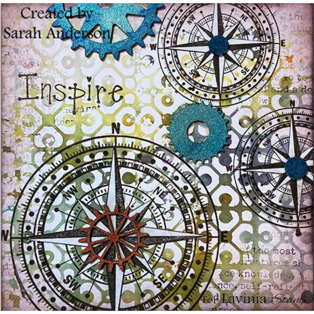 Lavinia Stamps Compass Small Clear Stamp lav808 inspire