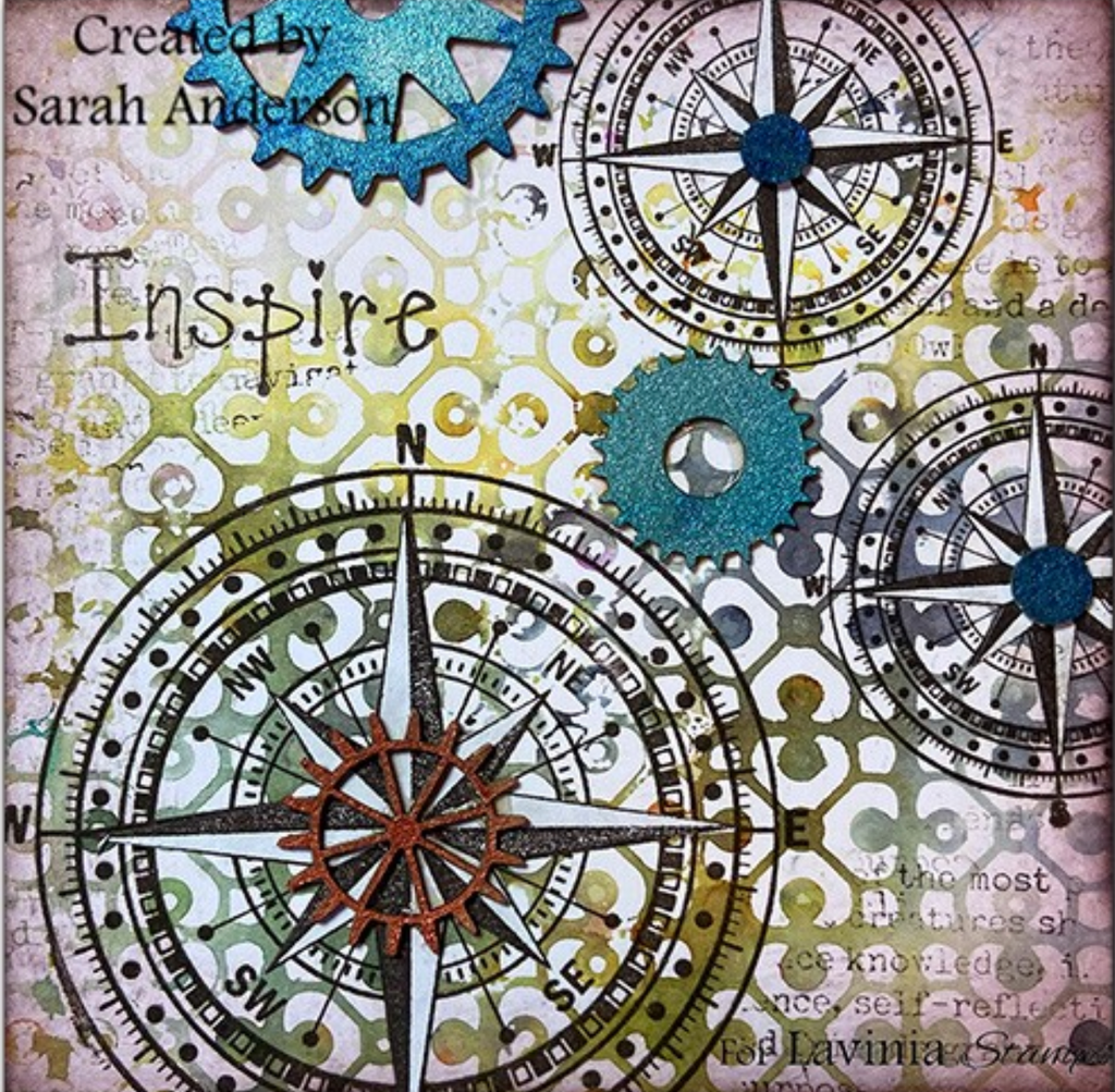 Lavinia Stamps Compass Small Clear Stamp lav808 inspire