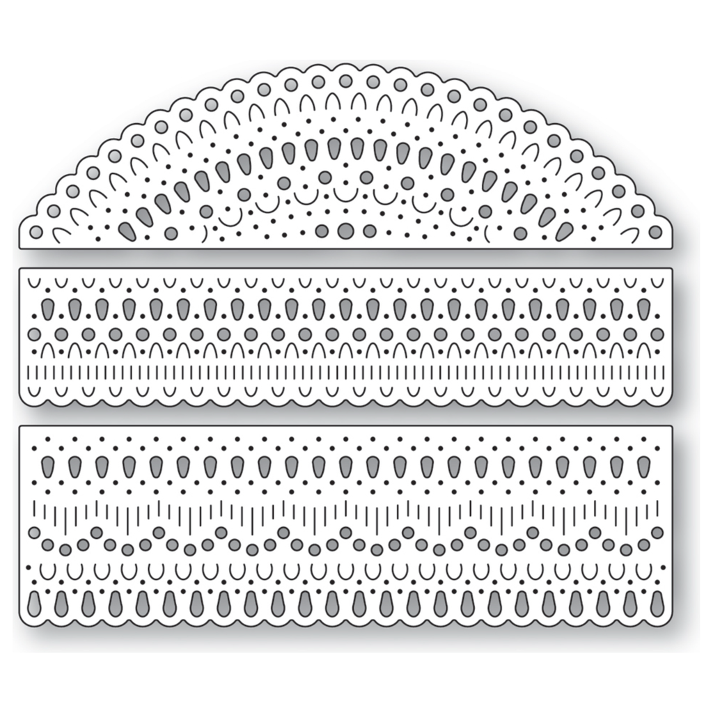 Poppy Stamps Nordic Border Set Dies 2595