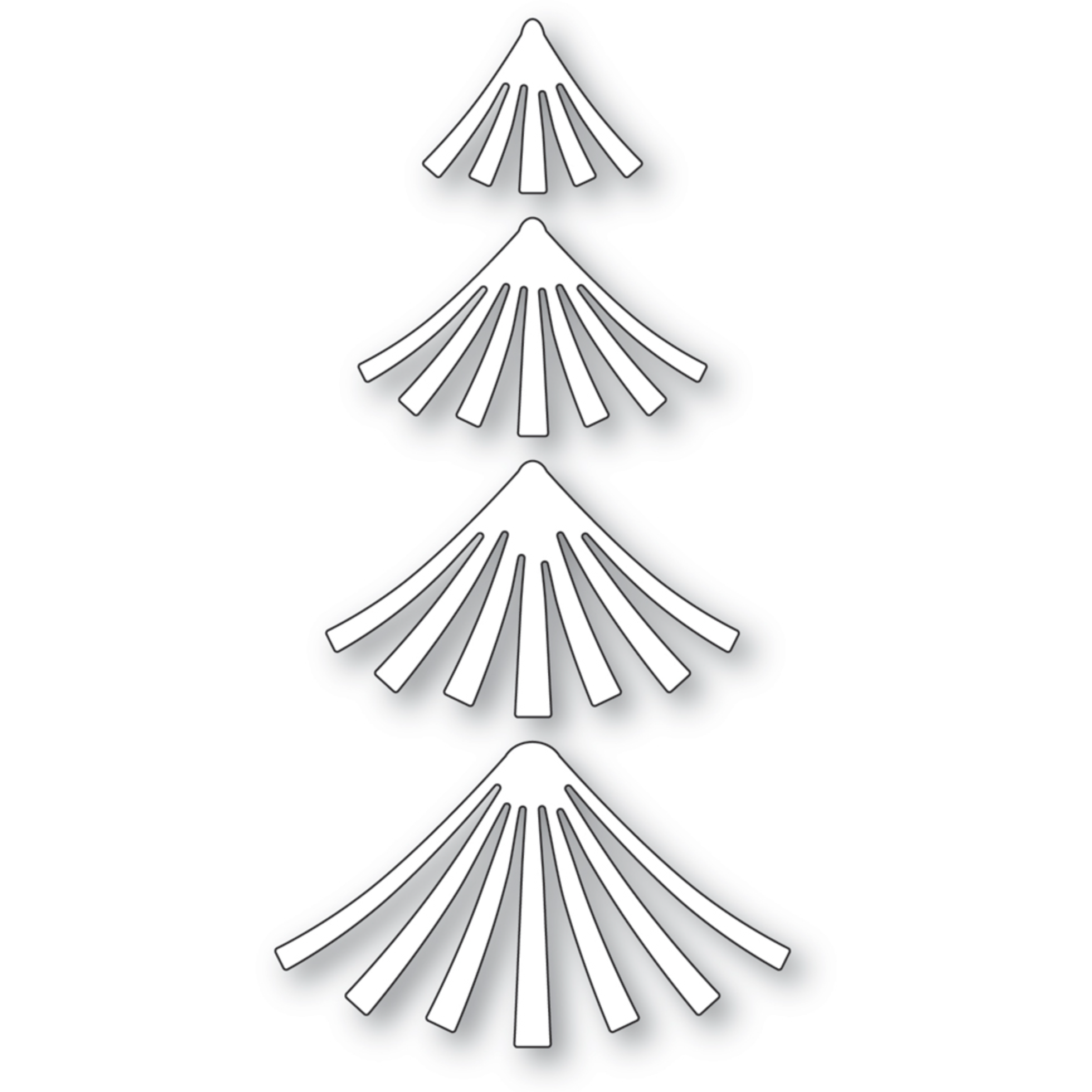 Poppy Stamps Wide Pine Needle Shoots Dies 2579 product image
