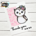 Inkon3 Willow Tree 6x6 Stencil thank you owl