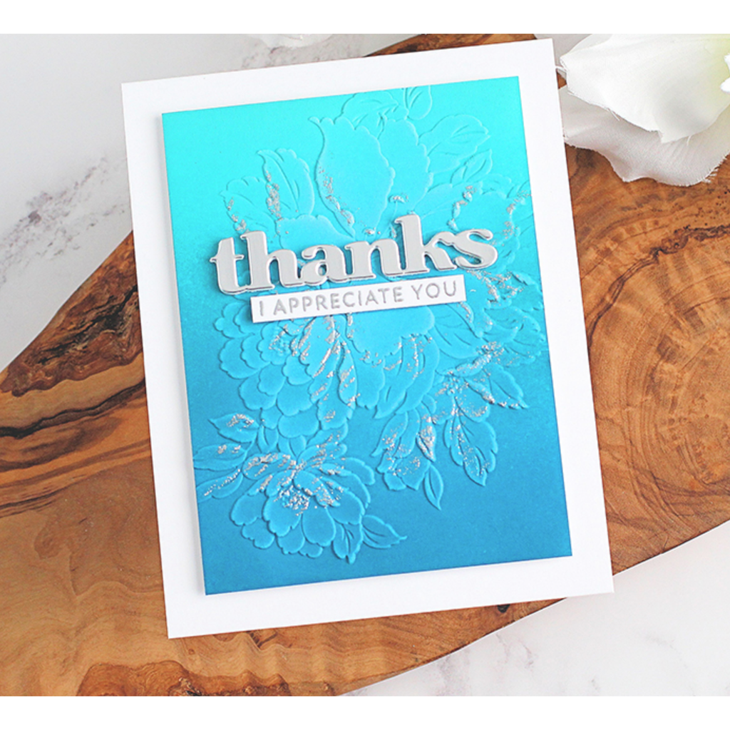 Altenew Sincere Sentiments Stamps ALT7961 thanks | color-code:ALT02