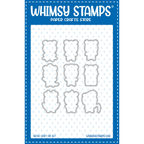 Whimsy Stamps Bearly Halloween Outline Dies wsd224