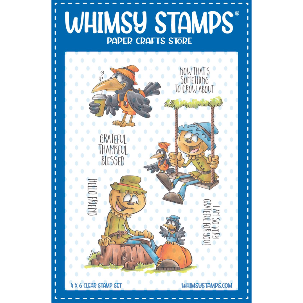 Whimsy Stamps Blessed Scarecrows Clear Stamps dp1121