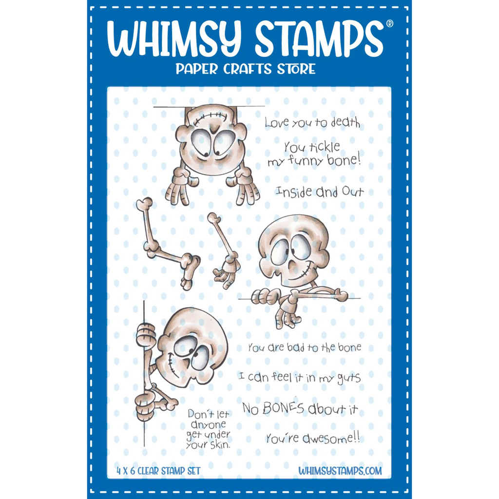 Whimsy Stamps No Bones About It Clear Stamps dp1122
