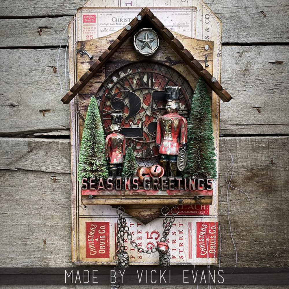 Tim Holtz Idea-ology 2023 Christmas Festive Marquee th94357 Vicki