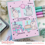 Time for Tea Designs Let's Party Coordinating Dies you're invited