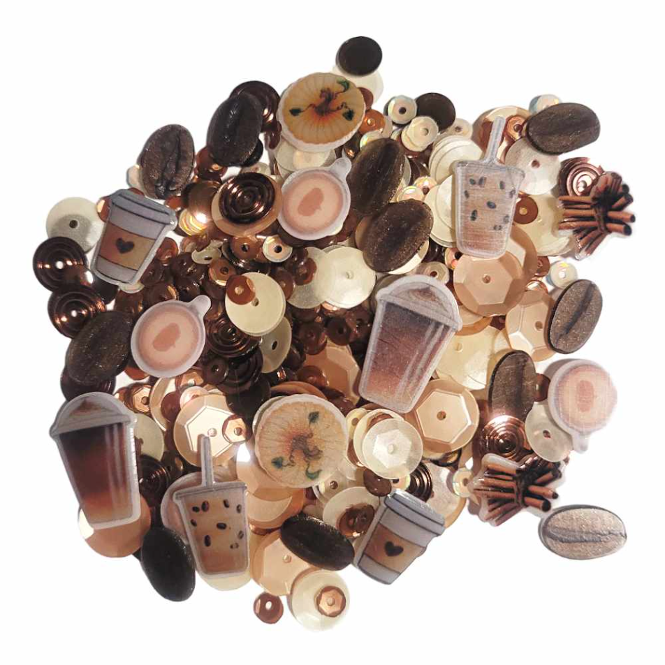 Sweet November Stamps Coffee Lovers Sequin Mixes sns-sq-fa-01