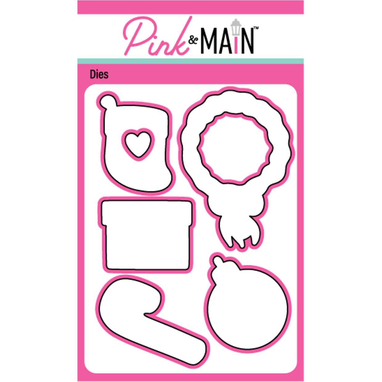 Pink and Main Holiday Peeker Places Dies pnm564