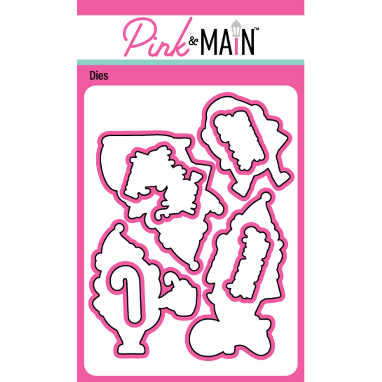 Pink and Main Silly Santas Dies pnm562