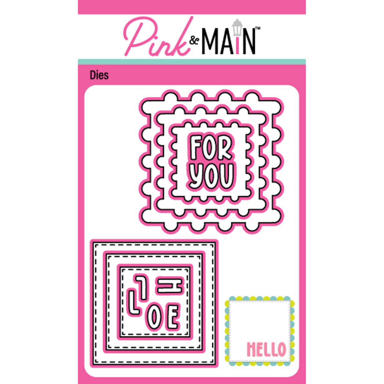 Pink and Main Layered Scallop Square Dies pnm568