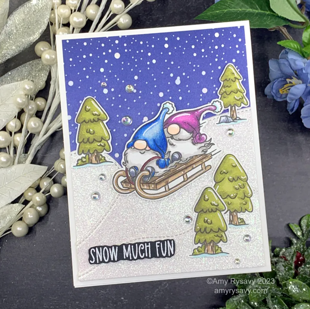 Trinity Stamps FALLING SNOW Hot Foil Plate tmd-171 snow | color-code:ALT01