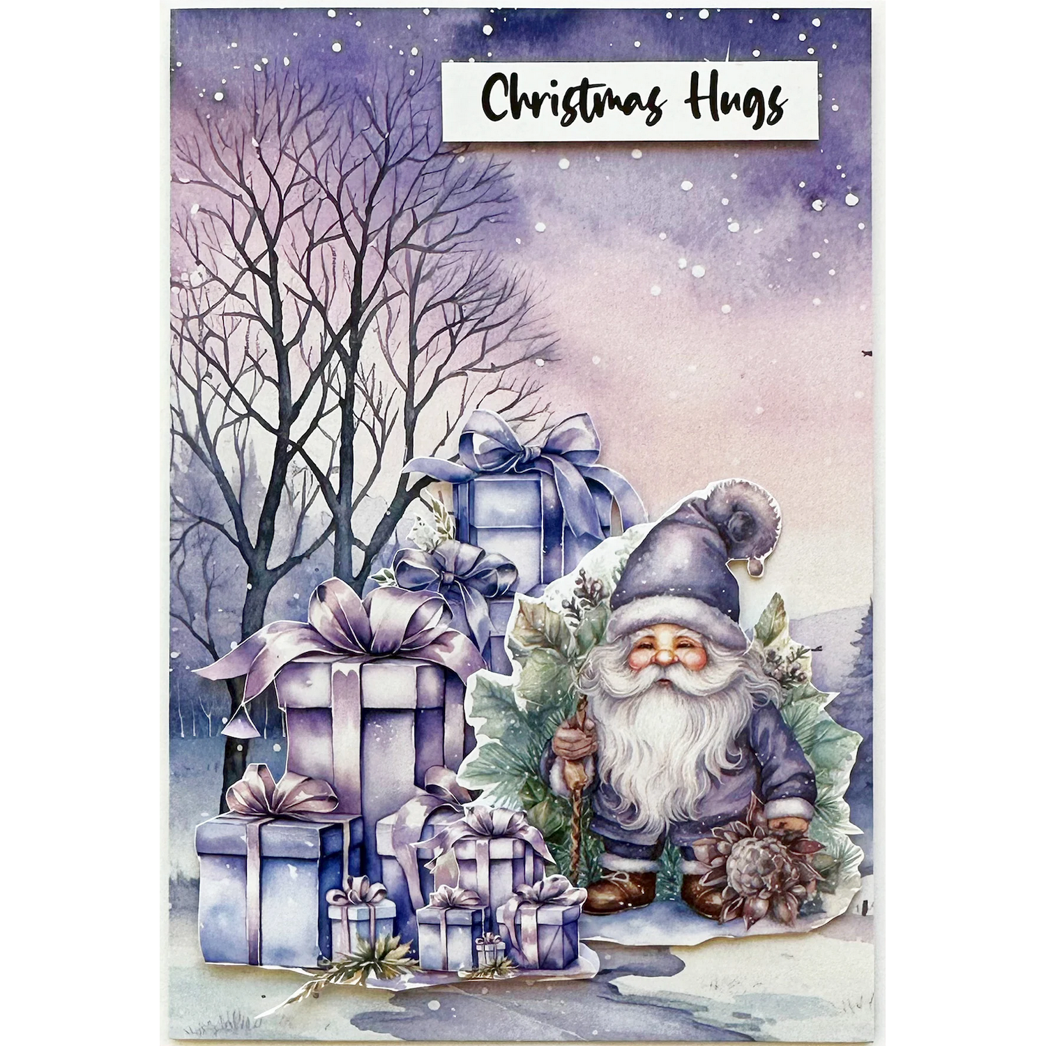 Paper Rose Enchanting Christmas Basics 6x6 Paper 30983 hugs