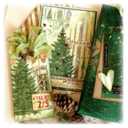 Tim Holtz Cling Rubber Stamps Winter Woodlands cms476 Trees | color-code:ALT01
