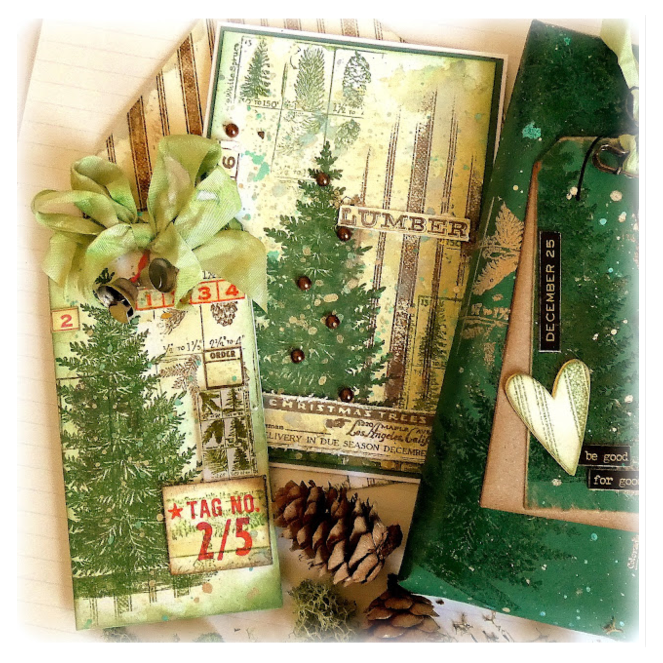 Tim Holtz Cling Rubber Stamps Winter Woodlands cms476 Trees | color-code:ALT01