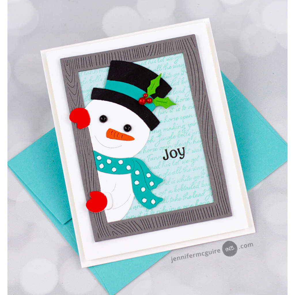 Hero Arts Fancy Cuts Dies Peeking Snowman df143 joy | color-code:ALT02